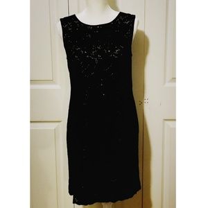 Ann Taylor Loft Petites Black Sleeveless Dress